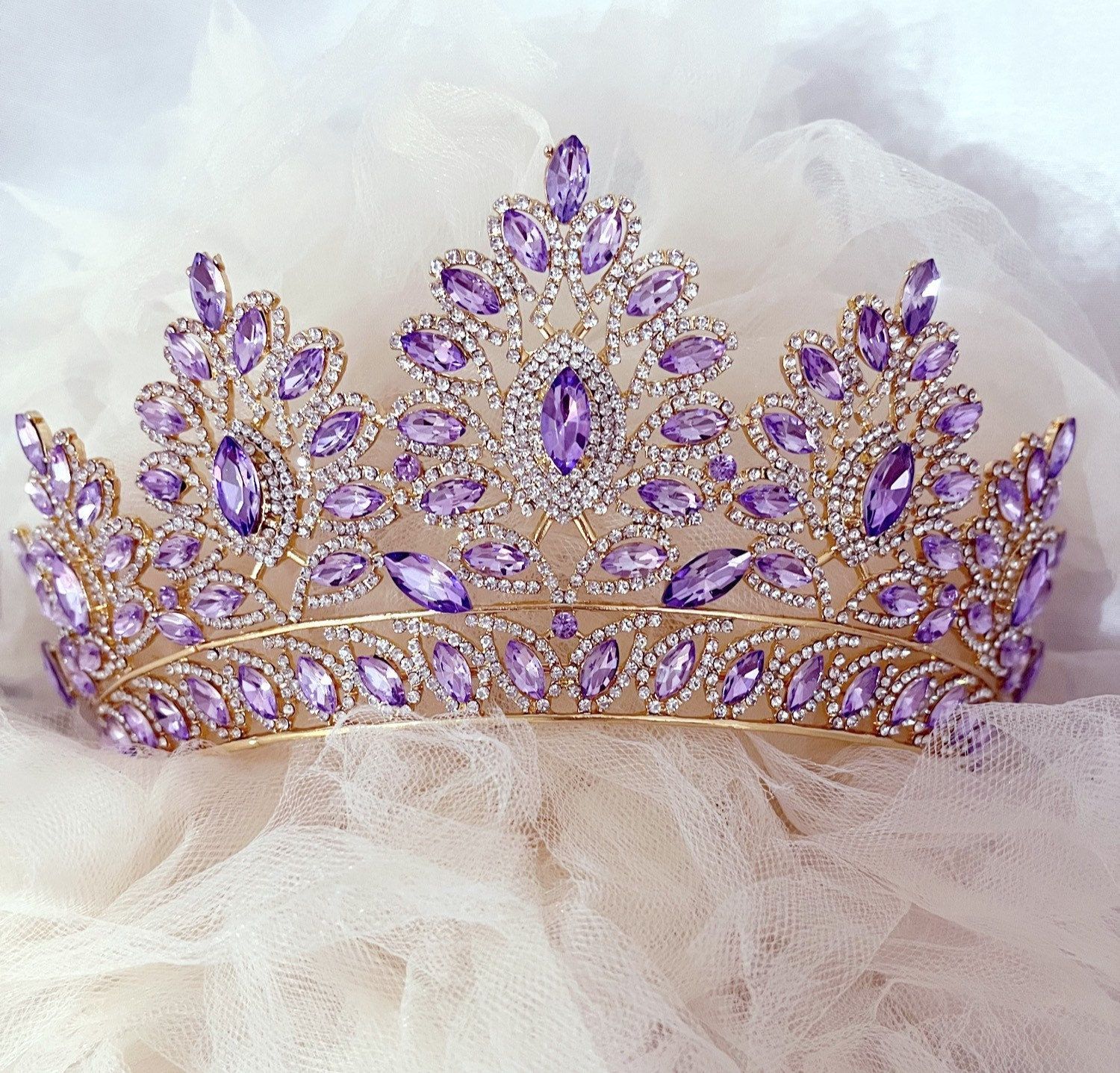 Crystal quinceañera crown