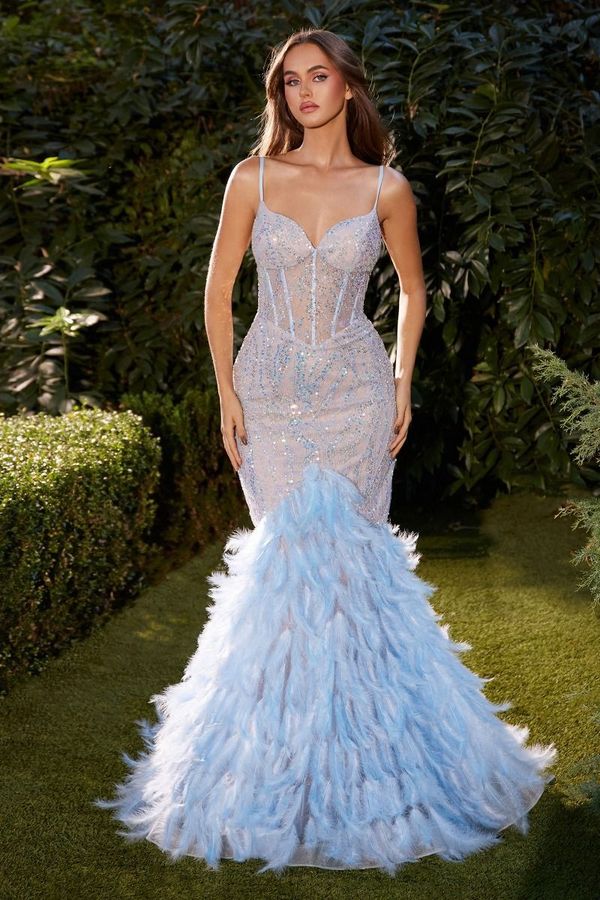 Blue prom dress