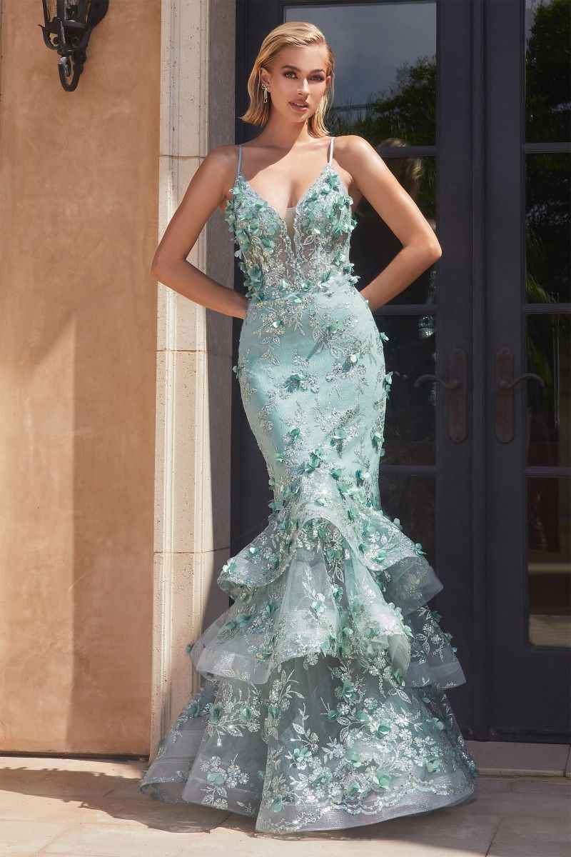 Sage prom dress